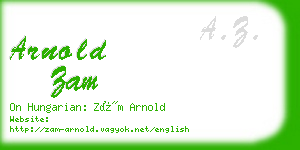 arnold zam business card